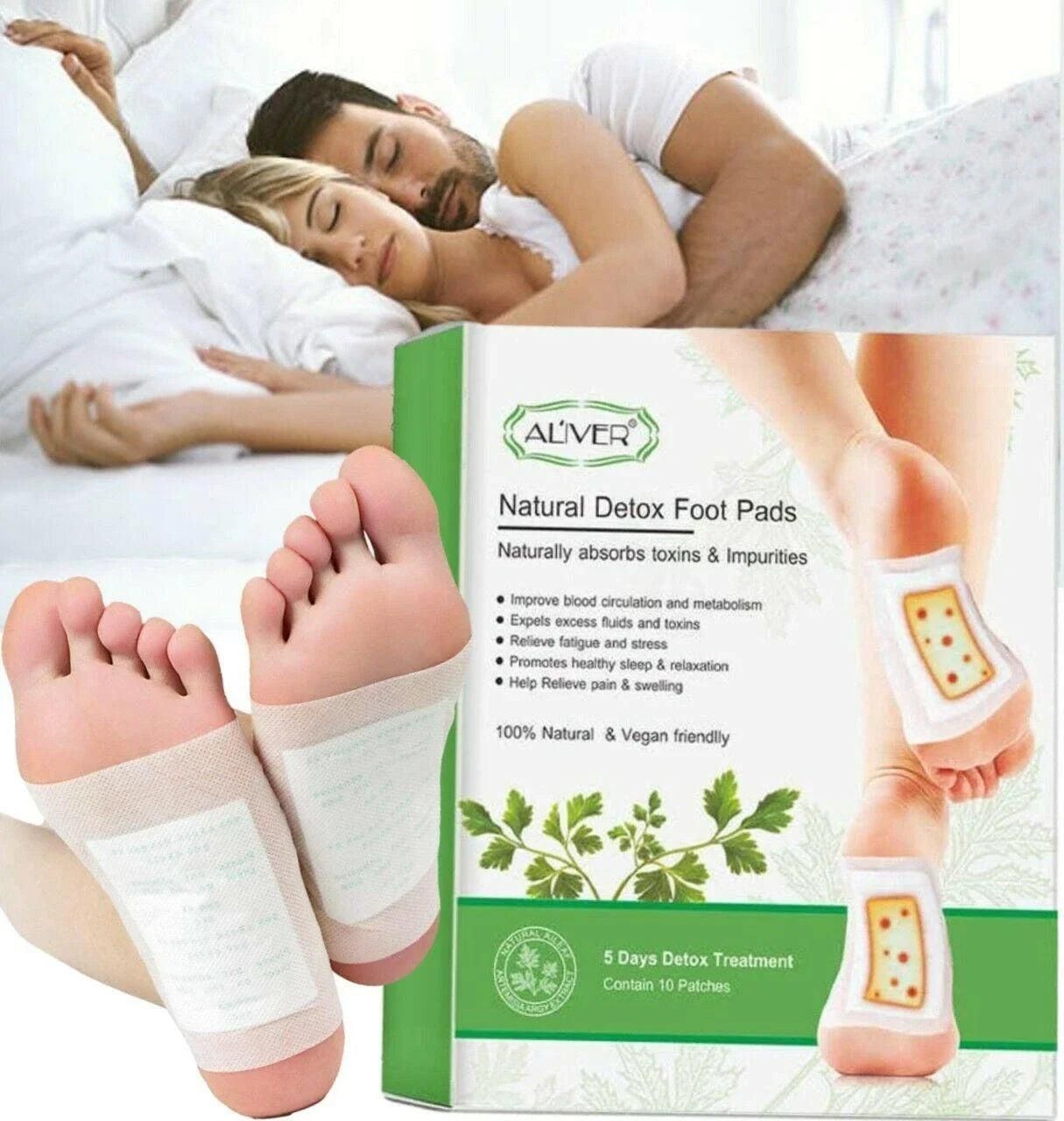 Aliver Natural Detox Foot Pads (Pack of 20) BUY10+GET10 Free