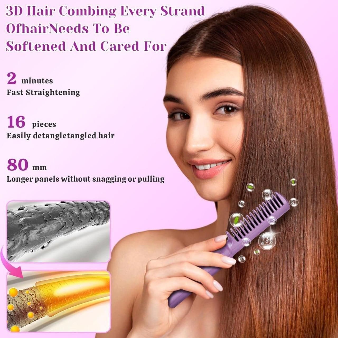 Portable Mini Hair Straightener – Cordless & Rechargeable