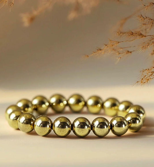 Money Magnet Bracelet-Natural Pyrite