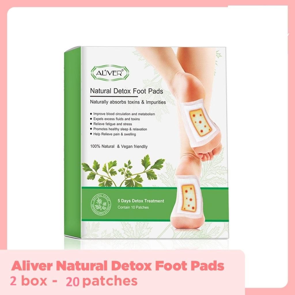 Aliver Natural Detox Foot Pads (Pack of 20) BUY10+GET10 Free