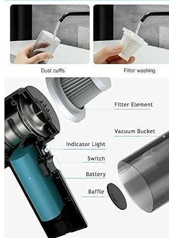 3 IN 1 Portable Wireless Vacuum Cleaner Air Duster